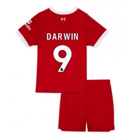Liverpool Darwin Nunez #9 Hemmakläder Barn 2023-24 Kortärmad (+ Korta byxor)